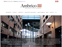 Tablet Screenshot of ambrico.com